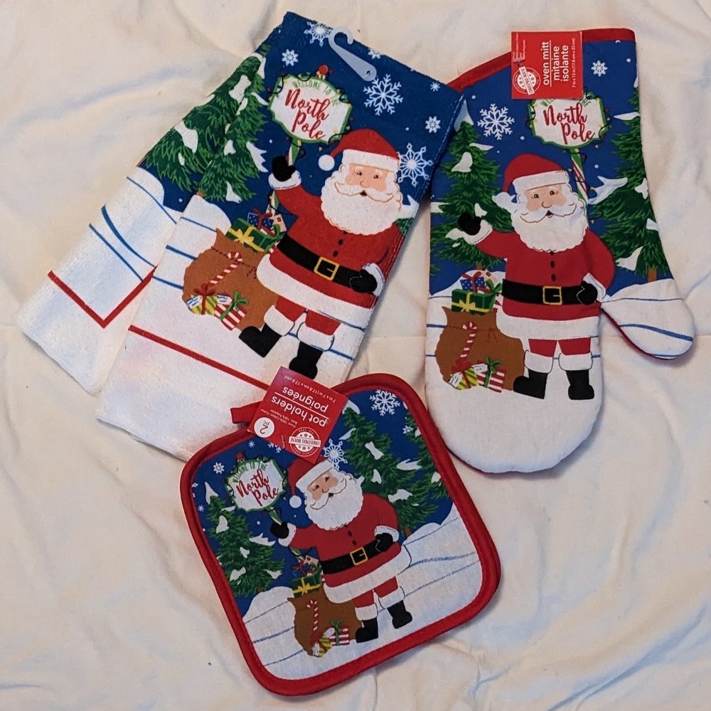 💥🆕 Santa Welcome to the North Pole Kitchen Set